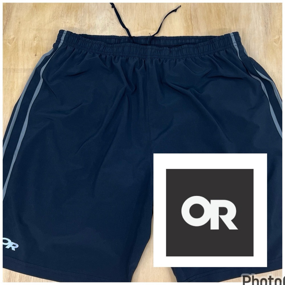 Outdoor Research 8" Turbine Shorts Mens XL Lined Reflective‎ Drawstring Runners